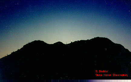 Mercury
setting behind the hills