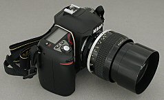 D70 with Nikkor 105mm 1:1.8 AIS Lens