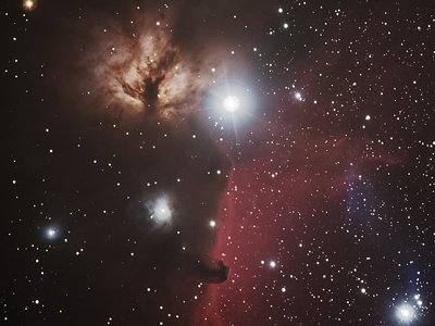 Horsehead and Flame Nebulae