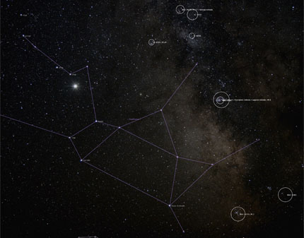 Sagittarius constellation by Pat Hanrahan