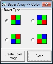 AIP4WIN DSLR and Bayer settings