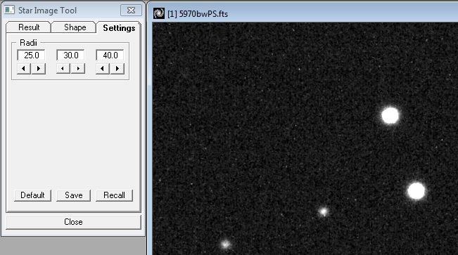 AIP4WIN Star Data Tool settings