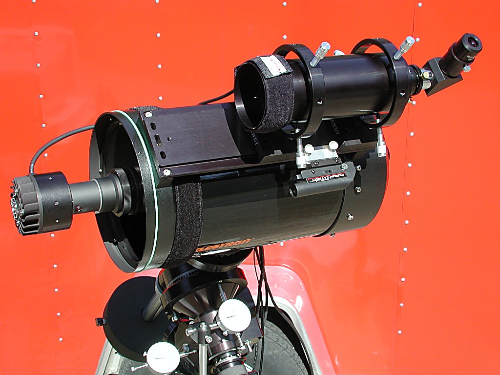 SBIG ST-237 CCD Camera mounted on a Celestron C8 telescope