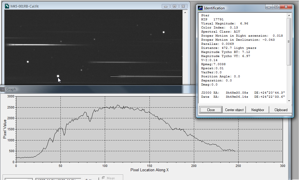 Pleiades M45 HIP 17791 Star Spectrum 