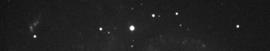 Not clear area to left and right of supernovae 