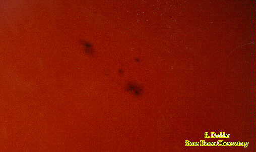 Sunspot groups of 3/13/99