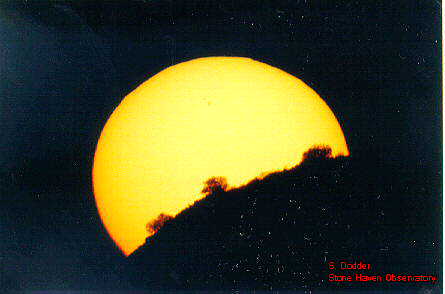 Sunset through filter