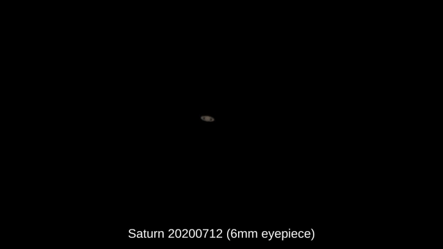VIDEO: 12th July .. Saturn