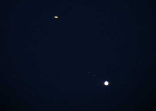 December 19th Jupiter (and moons) - Saturn conjunction