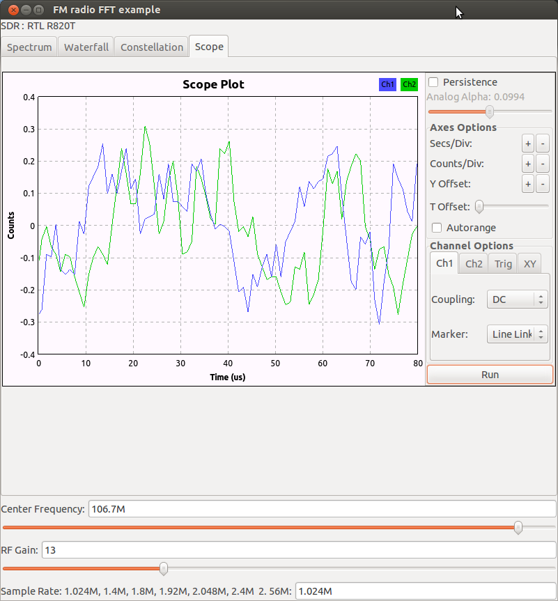 GNU Radio Companion Signal Flow Graph