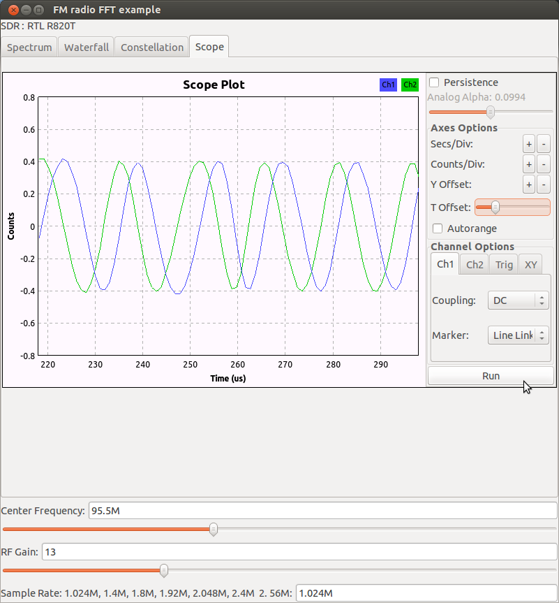 GNU Radio Companion Signal Flow Graph