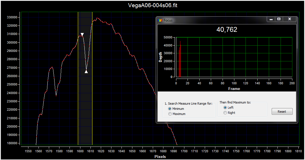 RSpec measuring H-beta absorption line.