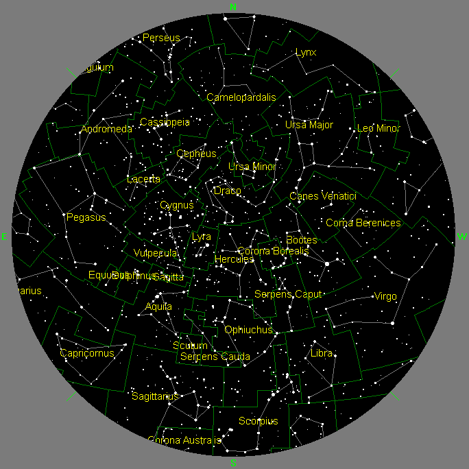 Sky Chart August