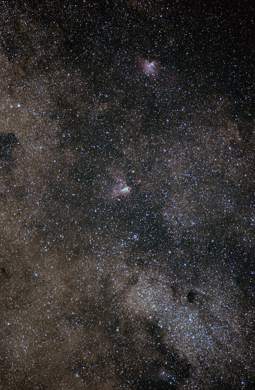 Messier M16, M17, M18 and M24
