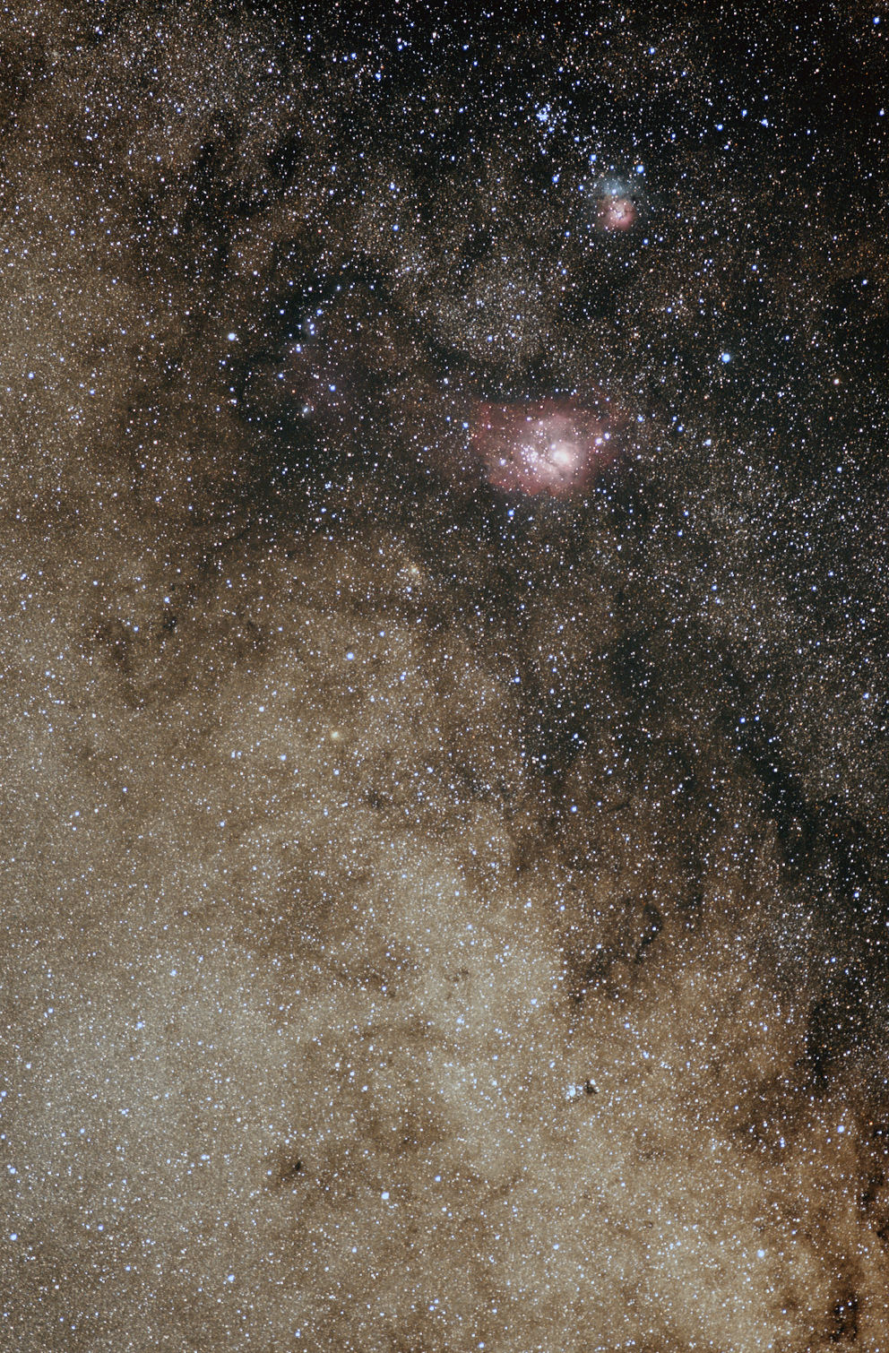 Messier M8, M20 and M21