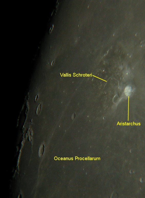 Aristarchus Crater and Vallis Schroteri, Schroteri Valley