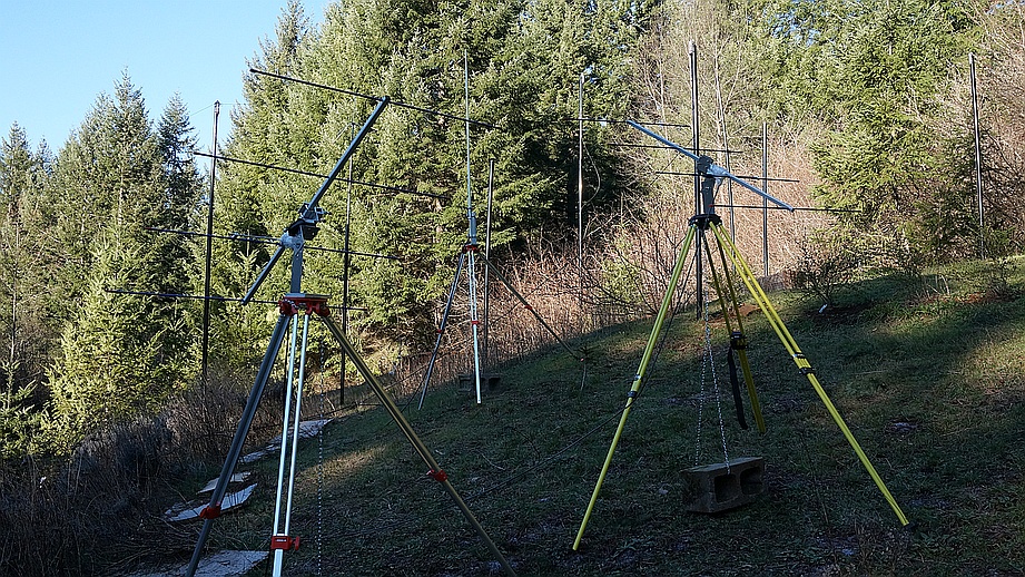 four element Yagi antennas