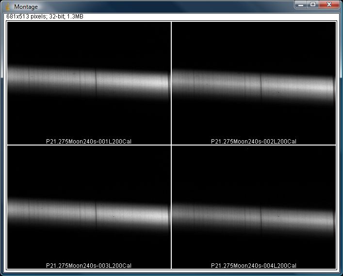 First Quarter Moon Spectrum