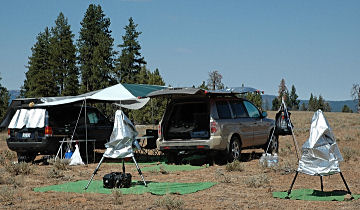 David Haworth Honda Pilot and telescopes at OSP 2006