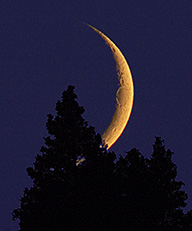 New Moon with Nikon D70 and Orion 80 mmED refractor