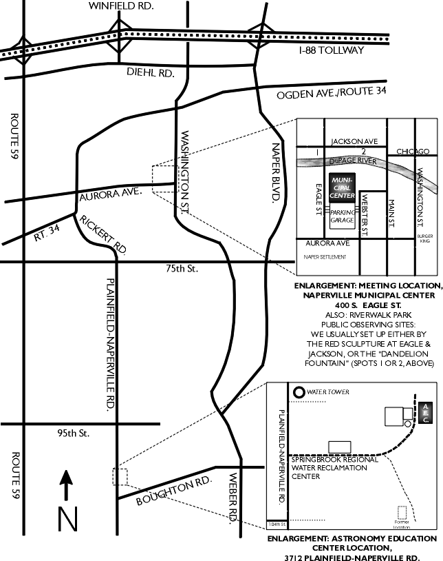 NAA activities map