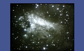 Messier 17 on video screen